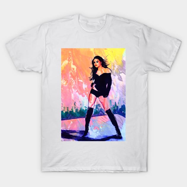 Mila Kunis T-Shirt by Svetlana Pelin